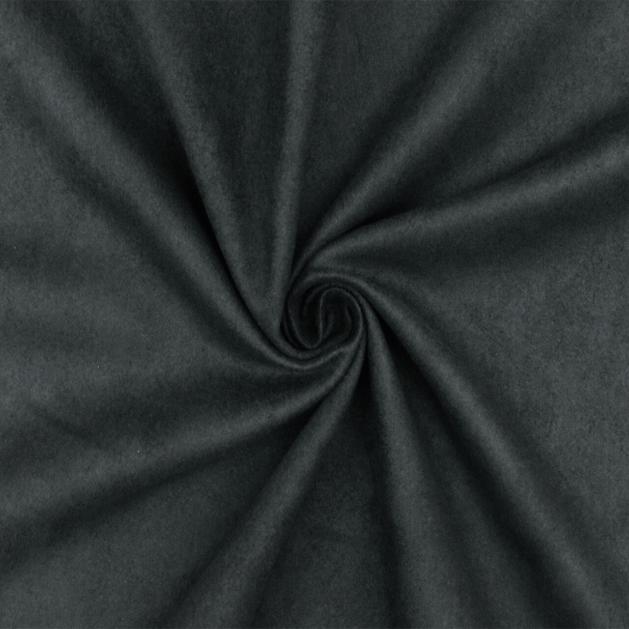 Dark Gray Solid Faux Suede Polyester Brushed Woven Fabric By the Yard